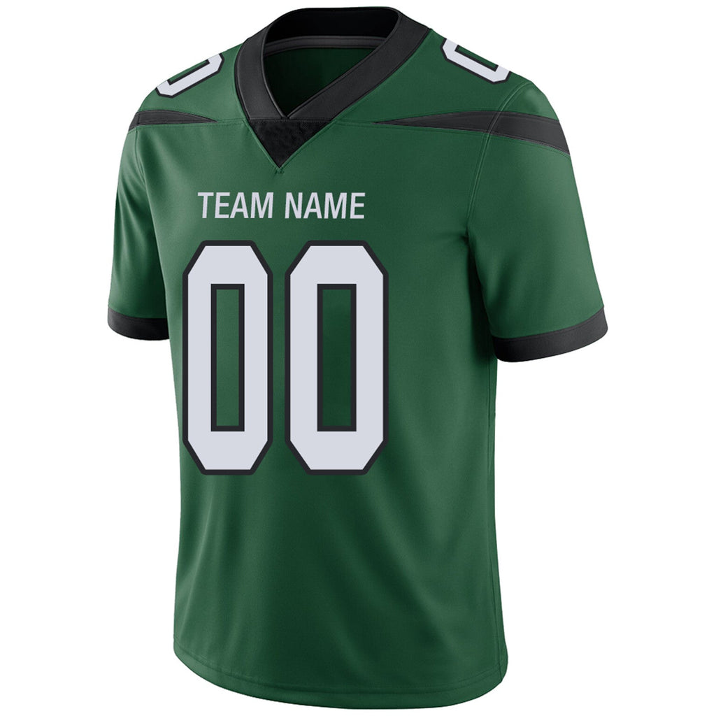 Custom green football jersey close up | GameDay Jerseys