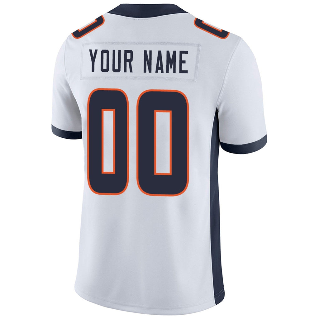 Custom orange football jersey angle view | GameDay Jerseys