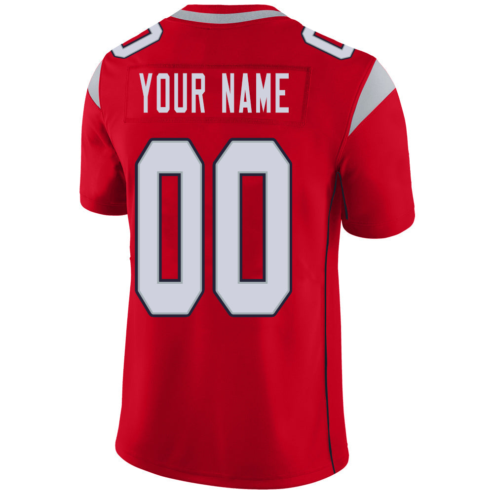 Custom red football jersey back view | GameDay Jerseys