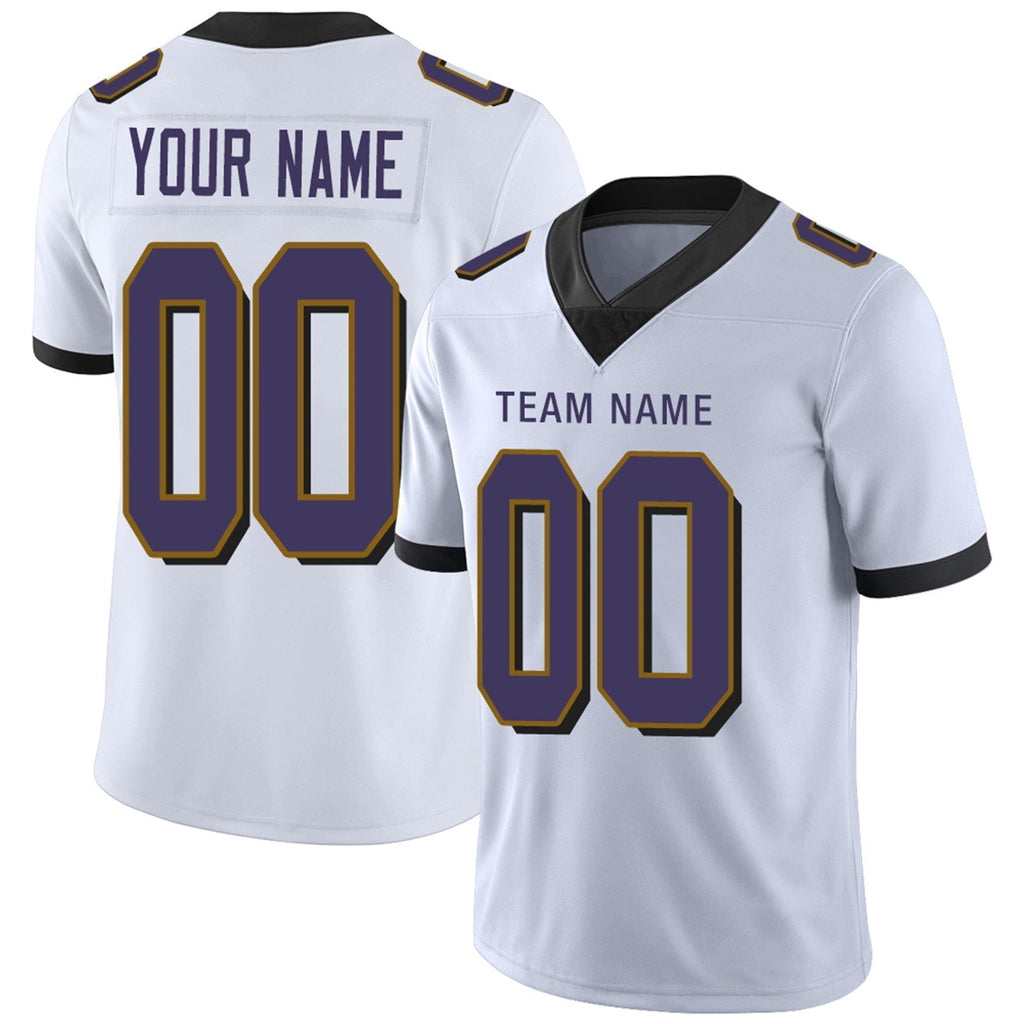 Custom purple football jersey front view | GameDay Jerseys