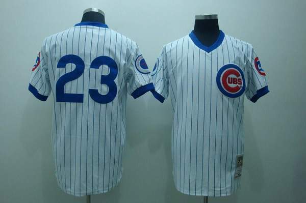 Custom Fan-Made Ryne Sandberg Chicago Cubs #23 White Baseball Jersey