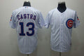 Custom Fan-Made Starlin Castro Chicago Cubs #13 White Baseball Jersey