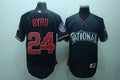 Custom Fan-Made Marlon Byrd Nation BP Chicago Cubs #24 Blue 2010 All-Star Edition Baseball Jersey