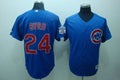 Custom Fan-Made Marlon Byrd Chicago Cubs #24 Blue Baseball Jersey
