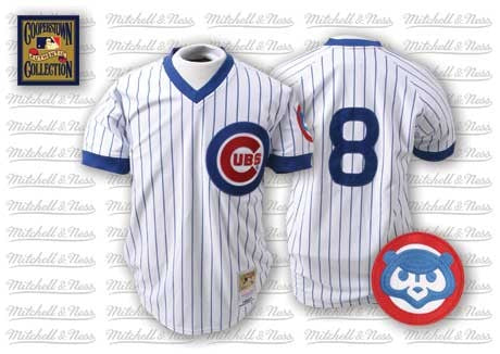 Custom Fan-Made Andre Dawson Wite Blue Chicago Cubs #8 Blue Throwback Baseball Jersey