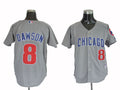 Custom Fan-Made Andre Dawson Chicago Cubs #8 Grey Throwback Baseball Jersey