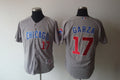 Custom Fan-Made Matt Garza Chicago Cubs #17 Grey Baseball Jersey