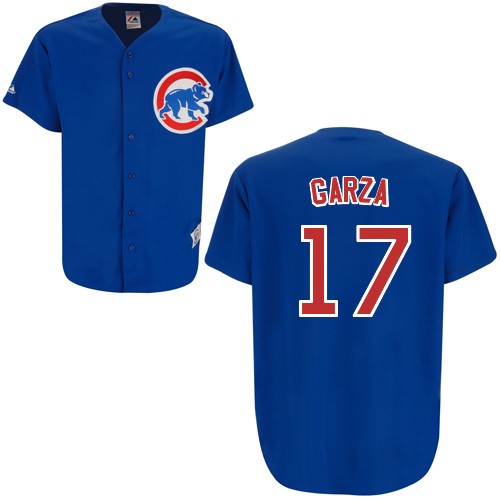 Custom Fan-Made Matt Garza Chicago Cubs #17 Blue Baseball Jersey