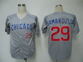 Custom Fan-Made Jeff Samardzija Chicago Cubs #29 Grey Baseball Jersey