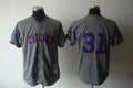 Custom Fan-Made Fergie Jenkins Chicago Cubs #31 Grey 1968 Throwback Baseball Jersey