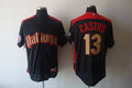 Custom Fan-Made Starlin Castro Nation BP Chicago Cubs #13 Black 2011 All-Star Edition Baseball Jersey