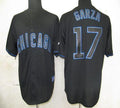 Custom Fan-Made Matt Garza Chicago Cubs #17 Black Baseball Jersey