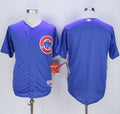 Custom Fan-Made Blue Chicago Cubs Baseball Jersey Chicago Cubs Blue Baseball Jersey