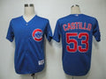 Custom Fan-Made Welington Castillo Chicago Cubs #53 Blue Baseball Jersey