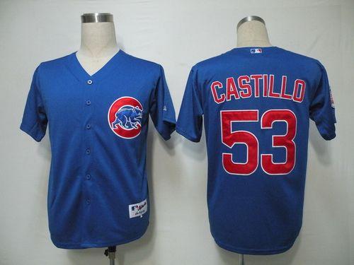 Custom Fan-Made Welington Castillo Chicago Cubs #53 Blue Baseball Jersey