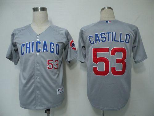 Custom Fan-Made Welington Castillo Chicago Cubs #53 Grey Baseball Jersey