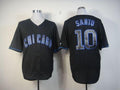 Custom Fan-Made Ron Santo Chicago Cubs #10 Black Baseball Jersey