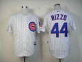 Custom Fan-Made Anthony Rizzo Chicago Cubs #44 White Baseball Jersey