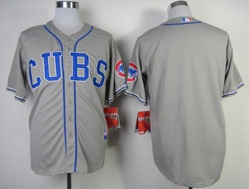 Custom Fan-Made Grey Chicago Cubs Baseball Jersey Chicago Cubs Grey Baseball Jersey