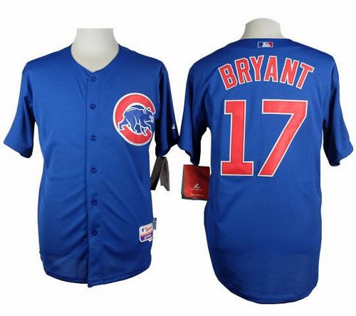 Custom Fan-Made Kris Bryant Chicago Cubs #17 Blue Baseball Jersey