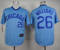 Custom Fan-Made Billy Williams Cooperstown Chicago Cubs #26 Blue Throwback Baseball Jersey