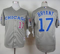 Custom Fan-Made Kris Bryant Chicago Cubs #17 Grey 1990 Throwback Turn Back Clock Edition Baseball Jersey