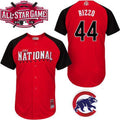 Custom Fan-Made Anthony Rizzo Chicago Cubs #44 Red 2015 All-Star Edition Baseball Jersey