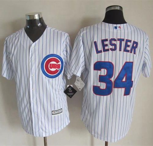 Custom Fan-Made Jon Lester Chicago Cubs #34 White Baseball Jersey