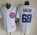 Custom Fan-Made Jorge Soler Chicago Cubs #68 White Baseball Jersey