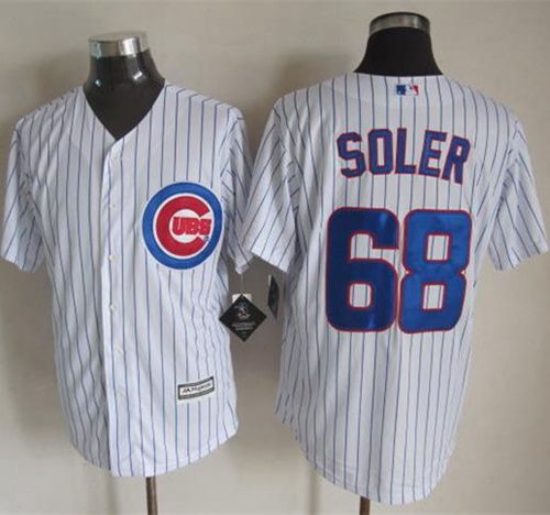 Custom Fan-Made Jorge Soler Chicago Cubs #68 White Baseball Jersey