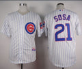 Custom Fan-Made Sammy Sosa Chicago Cubs #21 White Baseball Jersey