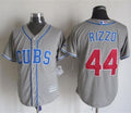 Custom Fan-Made Anthony Rizzo Chicago Cubs #44 Grey Baseball Jersey