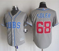 Custom Fan-Made Jorge Soler Chicago Cubs #68 Grey Baseball Jersey