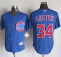 Custom Fan-Made Jon Lester Chicago Cubs #34 Blue Baseball Jersey