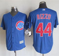 Custom Fan-Made Anthony Rizzo Chicago Cubs #44 Blue Baseball Jersey