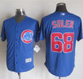 Custom Fan-Made Jorge Soler Chicago Cubs #68 Blue Baseball Jersey