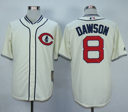 Custom Fan-Made Andre Dawson Chicago Cubs #8 1929 Throwback Turn Back Clock Edition Baseball Jersey