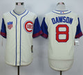 Custom Fan-Made Andre Dawson Chicago Cubs #8 1942 Throwback Turn Back Clock Edition Baseball Jersey