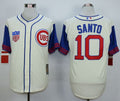 Custom Fan-Made Ron Santo Chicago Cubs #10 1942 Throwback Turn Back Clock Edition Baseball Jersey