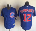 Custom Fan-Made Kyle Schwarber Chicago Cubs #12 Blue Baseball Jersey