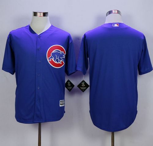 Custom Fan-Made Blue Chicago Cubs Baseball Jersey Chicago Cubs Blue Baseball Jersey