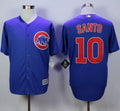Custom Fan-Made Ron Santo Chicago Cubs #10 Blue Baseball Jersey