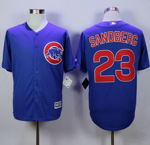Custom Fan-Made Ryne Sandberg Chicago Cubs #23 Blue Baseball Jersey