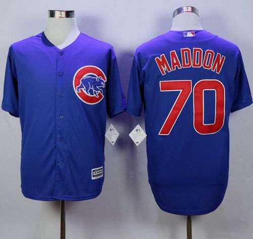 Custom Fan-Made Joe Maddon Chicago Cubs #70 Blue Baseball Jersey