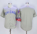 Custom Fan-Made Grey Chicago Cubs Baseball Jersey Chicago Cubs Grey Baseball Jersey