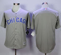 Custom Fan-Made Grey Chicago Cubs Baseball Jersey Chicago Cubs Grey Baseball Jersey