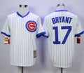 Custom Fan-Made Kris Bryant Cooperstown Chicago Cubs #17 White Baseball Jersey