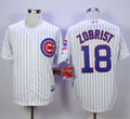 Custom Fan-Made Ben Zobrist Chicago Cubs #18 White Baseball Jersey