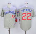 Custom Fan-Made Jason Heyward Chicago Cubs #22 Grey Baseball Jersey