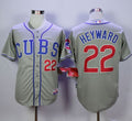 Custom Fan-Made Jason Heyward Chicago Cubs #22 Grey Baseball Jersey